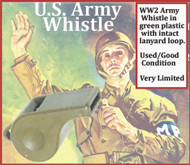 U.S. Army Whistle, Green, Plastic