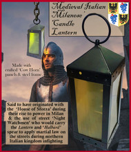 Medieval Italian Milanese Candle Lantern