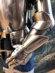 Medieval 'Black Douglas' Suit of Armor w/ Armature & Wood Base