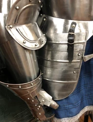 'Sir Galahad' Suit of Medieval Armor w/ Armature & Wooden Base