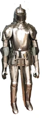 'Sir Lancelot' Medieval Suit of Armor w/ Armature  & Wooden Base