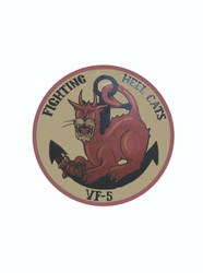 WWII Hellcat Leather Patch For Flight Jacket