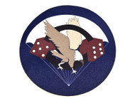 WWII Eagle Dice Leather Patch For Flight Jacket