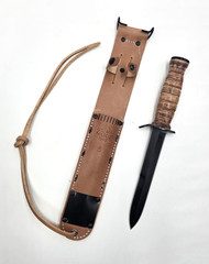M3 Fighting Knife w/Leather Scabbard