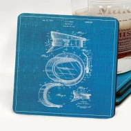 Police Cap 1933 Drink Coasters (set of 2)