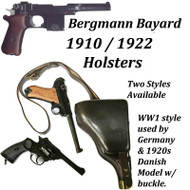 Bergmann Bayard Danish Black Holster with  Buckle Bergmann Bayard Danish Black Holster with  Buckle