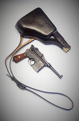 Bergmann Bayard Danish Black Holster with  Buckle Bergmann Bayard Danish Black Holster with  Buckle