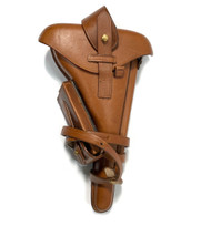 Luger Artillery Holster Rig without Stock, Brown Leather