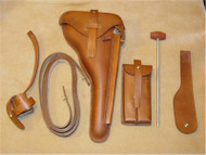 Luger Artillery Stock and Holster Rig, Brown Leather Luger Artillery Stock and Holster Rig, Brown Leather
