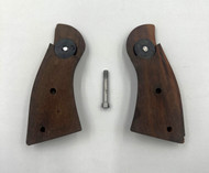 Wood Grips For Ruger Security Six With Screw