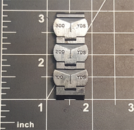 African Express 3 Leaf Folding Rear Sight Assembly