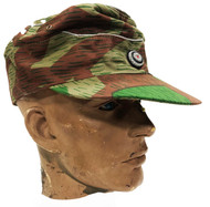 German WW2 Officer's Splinter B Camo M43 Style Hat German WW2 Officer's Splinter B Camo M43 Style Hat