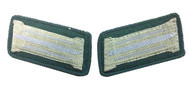 Collar Tab Badge (Pair) - Infantry green piping