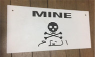 Arabic Minefield Sign
