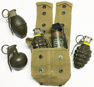 Convertible Pouch with 2 Mk2 Pineapple Grenades (Inert) Convertible Pouch with 2 Mk2 Pineapple Grenades (Inert)