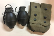 Convertible Pouch with 2 Lemon M26 Grenades (Inert) Convertible Pouch with 2 Lemon M26 Grenades (Inert)