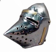 Mini Classic 14th Century Italian Pig Face Bascinet Helmet