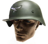 German 'Fliegerstahlhelm' Bomber Crew Helmet with Decal