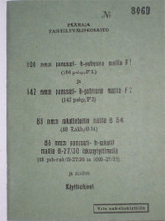 WWII Finnish Army Anti-Tank Manual WWII Finnish Army Anti-Tank Manual