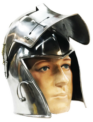 Medieval French Visor Helmet