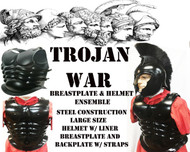 Trojan Breast Plate Set and Helmet with Crop Ensemble Trojan Breast Plate Set and Helmet with Crop Ensemble