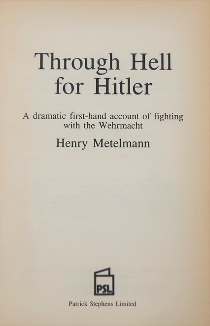Through Hell for Hitler