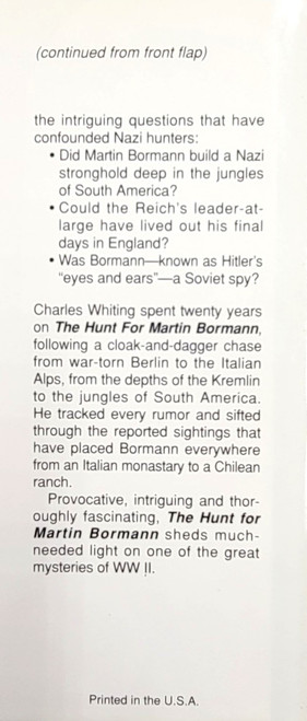 The Hunt for Martin Bormann