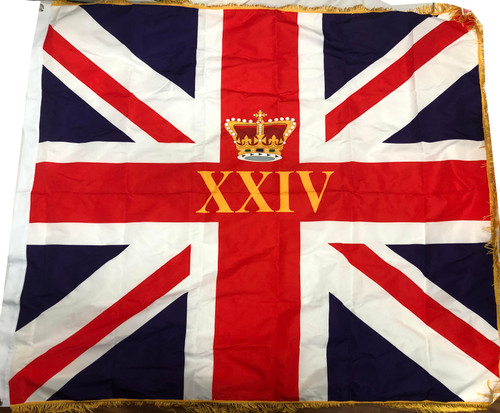 British 24th Regimental Colors Flag