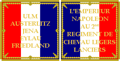 Napoleonic 2nd Regt. Lancers Flag Napoleonic 2nd Regt. Lancers Flag