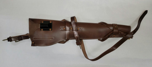 M1 Carbine WWII Leather Scabbard Black Metal M1 Carbine WWII Leather Scabbard Black Metal