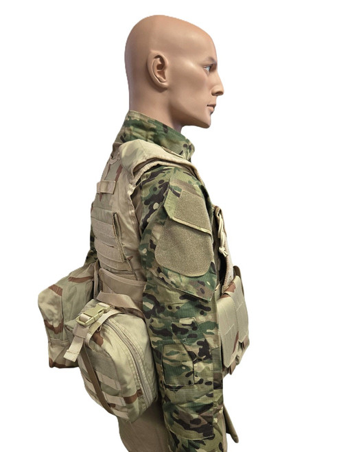 Desert Assault Vest w/ Pouches  XL size