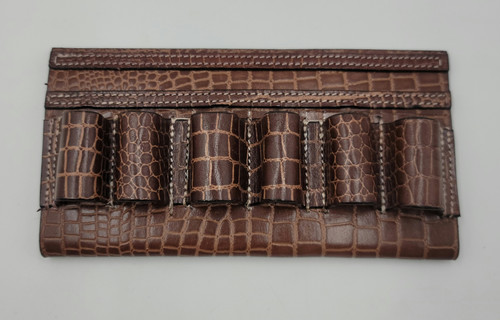 12 Gauge Shotgun Shell Belt Pouch Crocodile Print