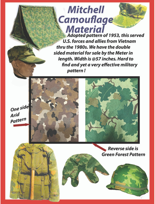 Vietnam Era 'Mitchell' Camouflage Material