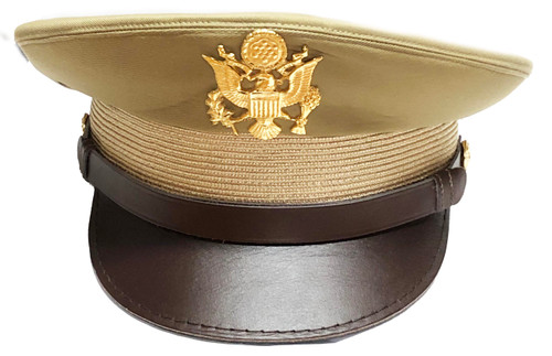 WW2 Army Officer Hat, Khaki 
