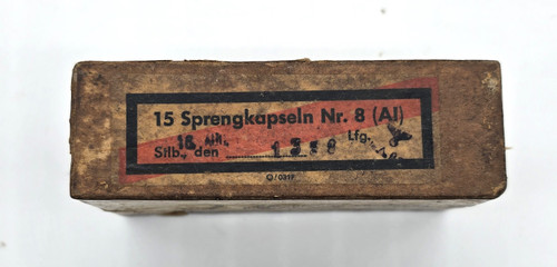 German Wehrmacht Sprengkapseln Nr. 8 Full Box Very Rare Inert