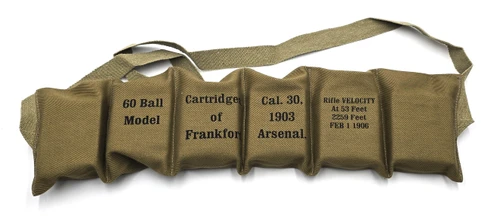 U.S. 1903 Krag/Springfield Bandolier w/ Inserts