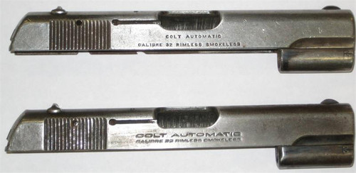 Colt 1903 .32 Cal. Hammerless Pistol Slide Grade 1