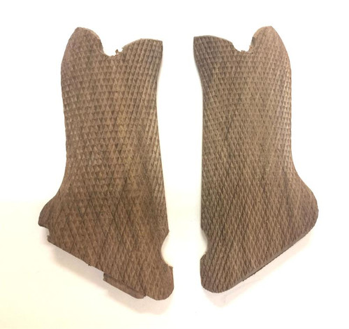Luger Checkered Wood Grips Luger Checkered Wood Grips