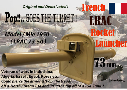 French LRAC-50 73mm Bazooka (Deactivated) French LRAC-50 73mm Bazooka (Deactivated)