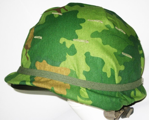 U.S. Vietnam Era Mitchell Helmet Cover U.S. Vietnam Era Mitchell Helmet Cover