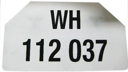 6 Sided German License Plate
