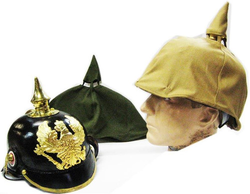 Pickelhaube Helmet Cover, Green Pickelhaube Helmet Cover, Green