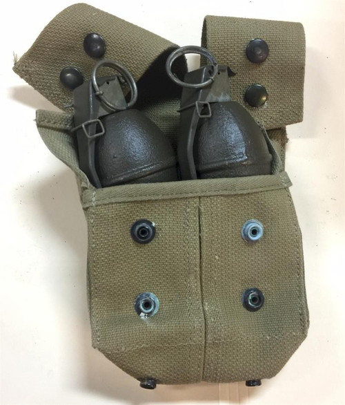 Convertible Pouch with 2 Lemon M26 Grenades (Inert) Convertible Pouch with 2 Lemon M26 Grenades (Inert)