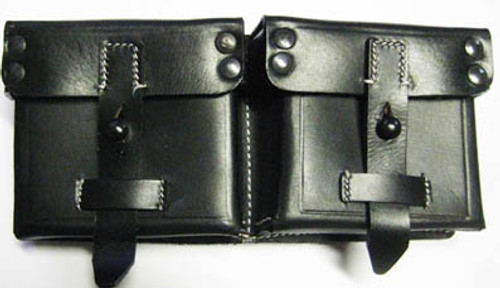 G-43 Double Leather Mag Pouch, Repro