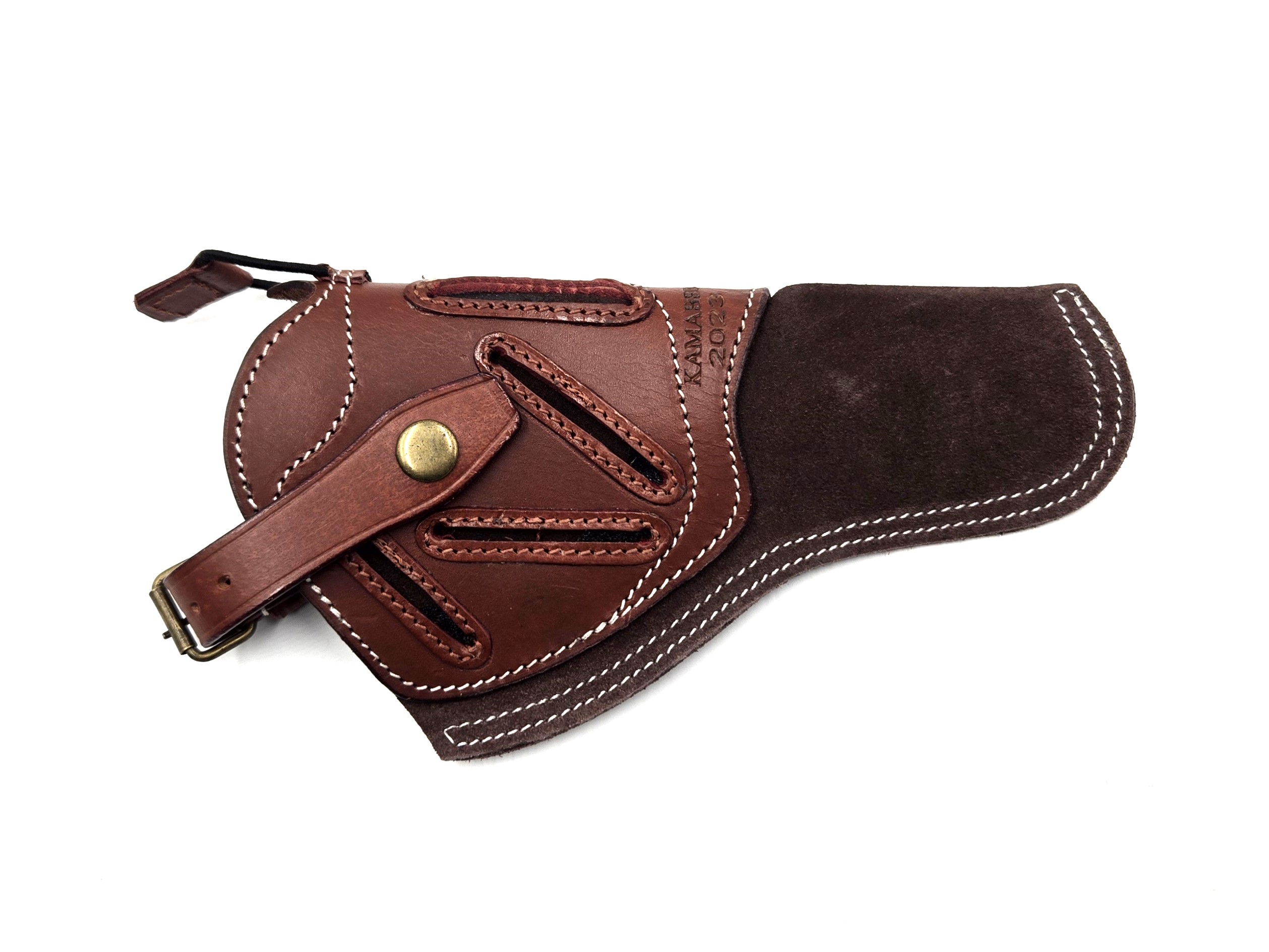 Savoy 7 Suede Hip Cross Draw Holster - SARCO, Inc