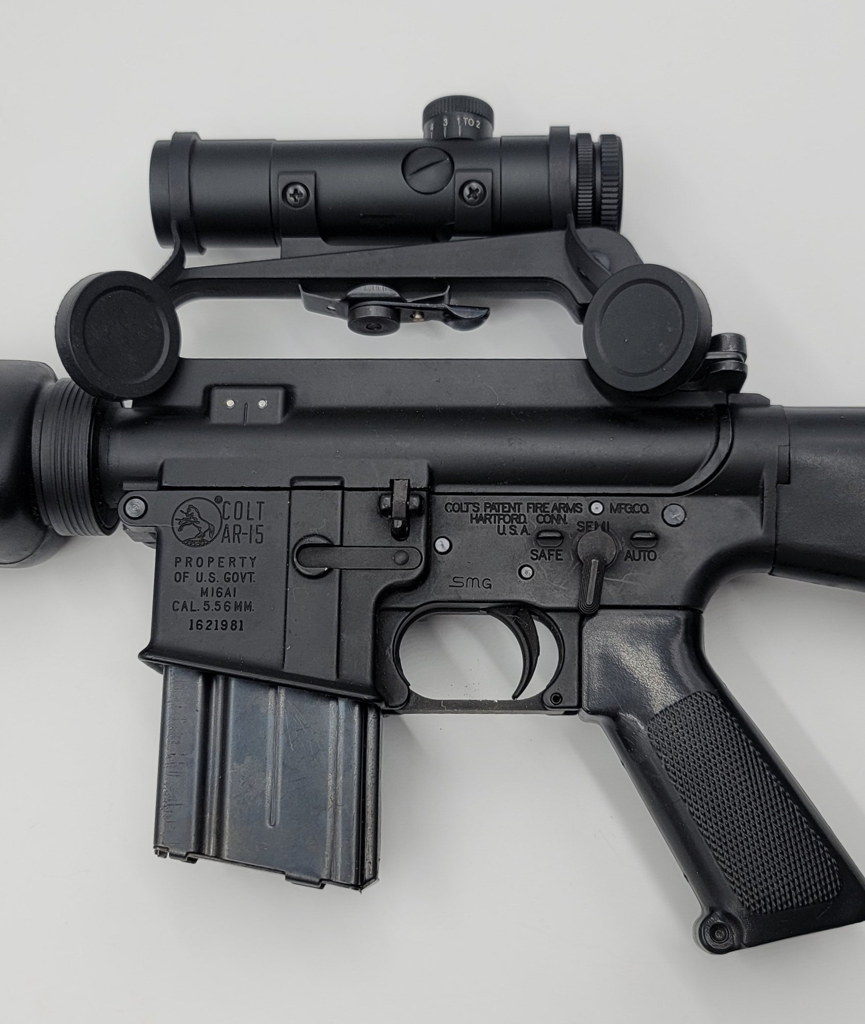 M16 Carry Handle Riflescope 4x20 (Black Matte) - SARCO, Inc