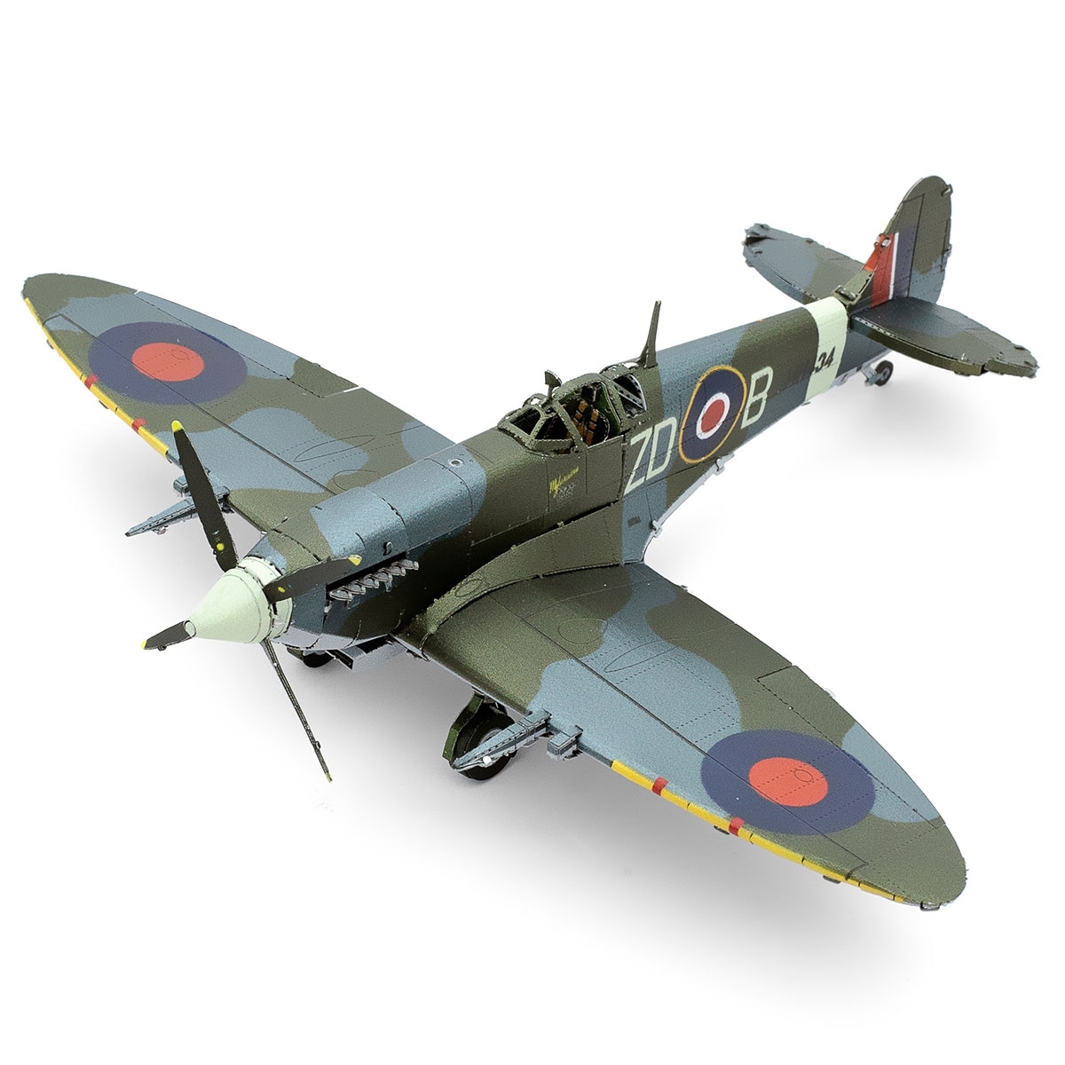 3D Metal Kits - Supermarine Spitfire plane - Color - SARCO, Inc