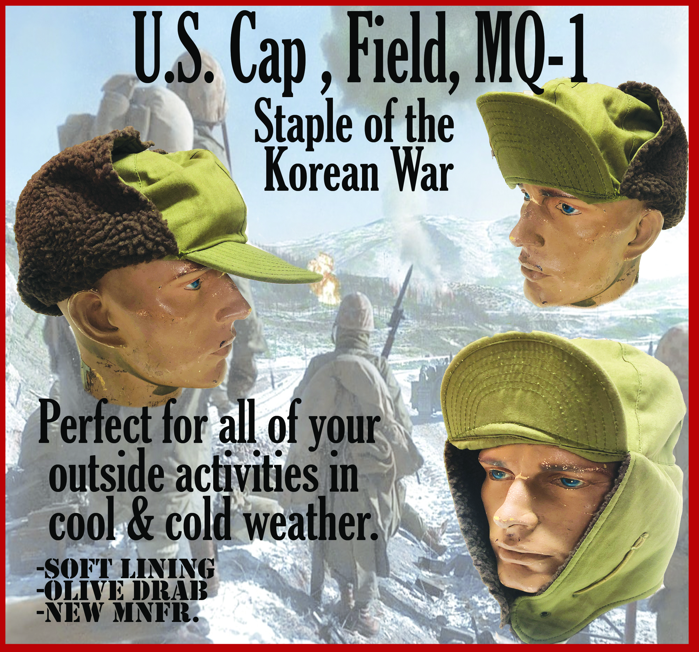 アメリカ軍ワッペン　WWⅡ～Korean War 1940s~50s 3枚 ６ KOREAN WAR ERA US ARMY M1951 O.D. COTTON LINER FIELD CAP (6