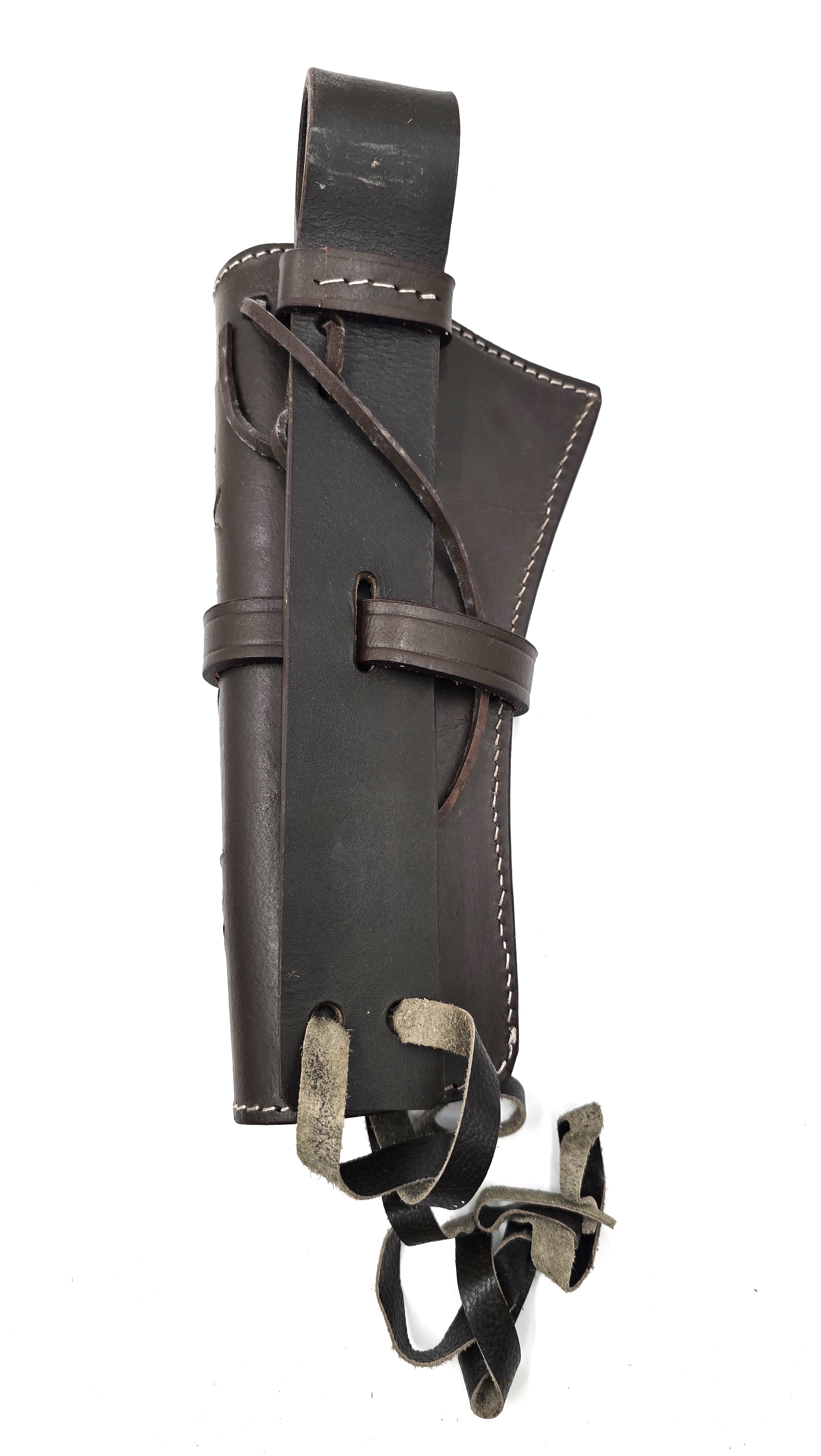 44/45 DUAL TOOLED Holster Cuir Western Rig Gun Belt Drop Loop Sass