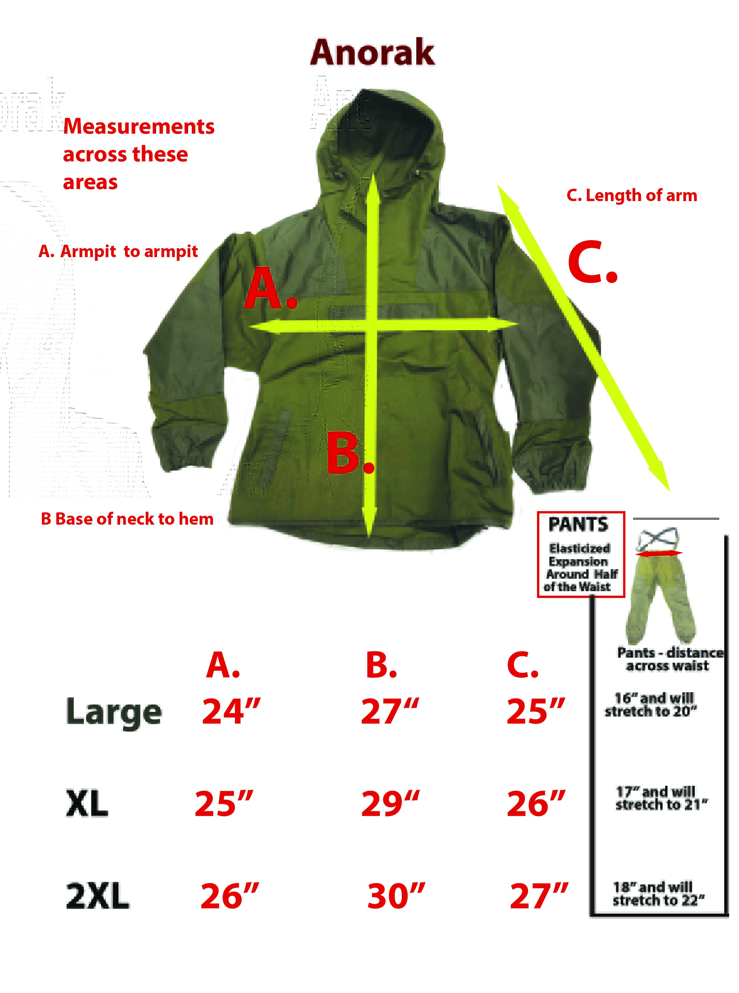 個人装備  MARINE COMMANDO GORTEX SHELL SUIT OPEC Kite GA CBRN Suit – Two Piece Lightweight Level C